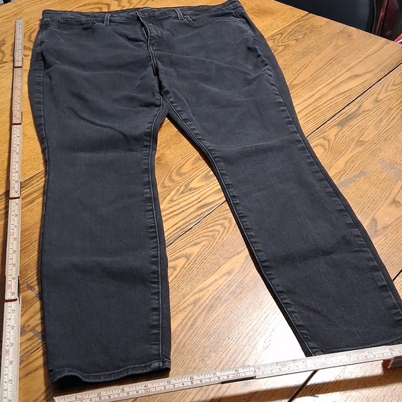 NYDJ Denim - NYDJ Jeans Womens 14 BLACK Faded Denim Used Preowned Pants